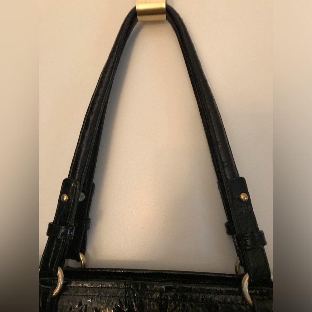 Brahmin Black Croc-Embossed Tote Bag - Picture 5 of 15